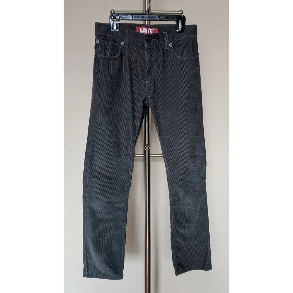 Mens Boys 27" Slate 511 Corduro Skinny Pants Jeans